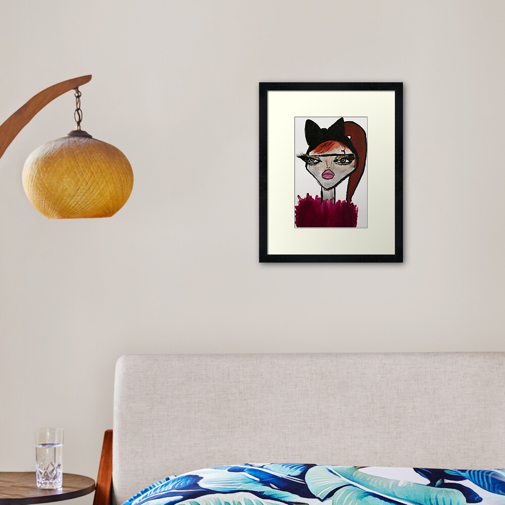 Item preview, Framed Art Print designed and sold by HausofDolls.