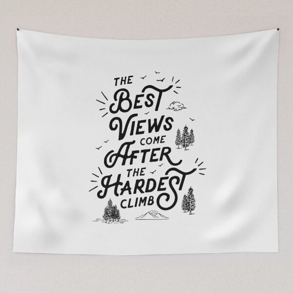 Item preview, The Best View Comes After The Hardest Climb designed and sold by MotivatedType.