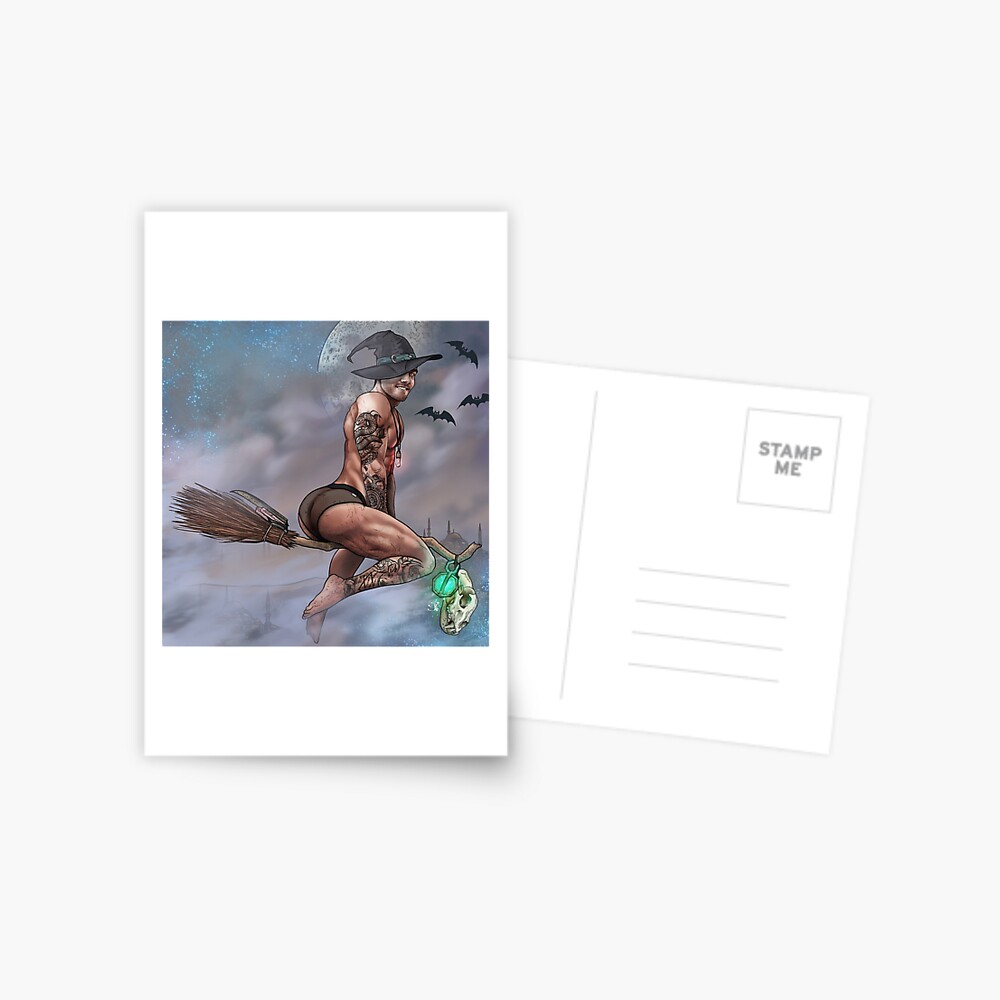 The witches Broom Postcard