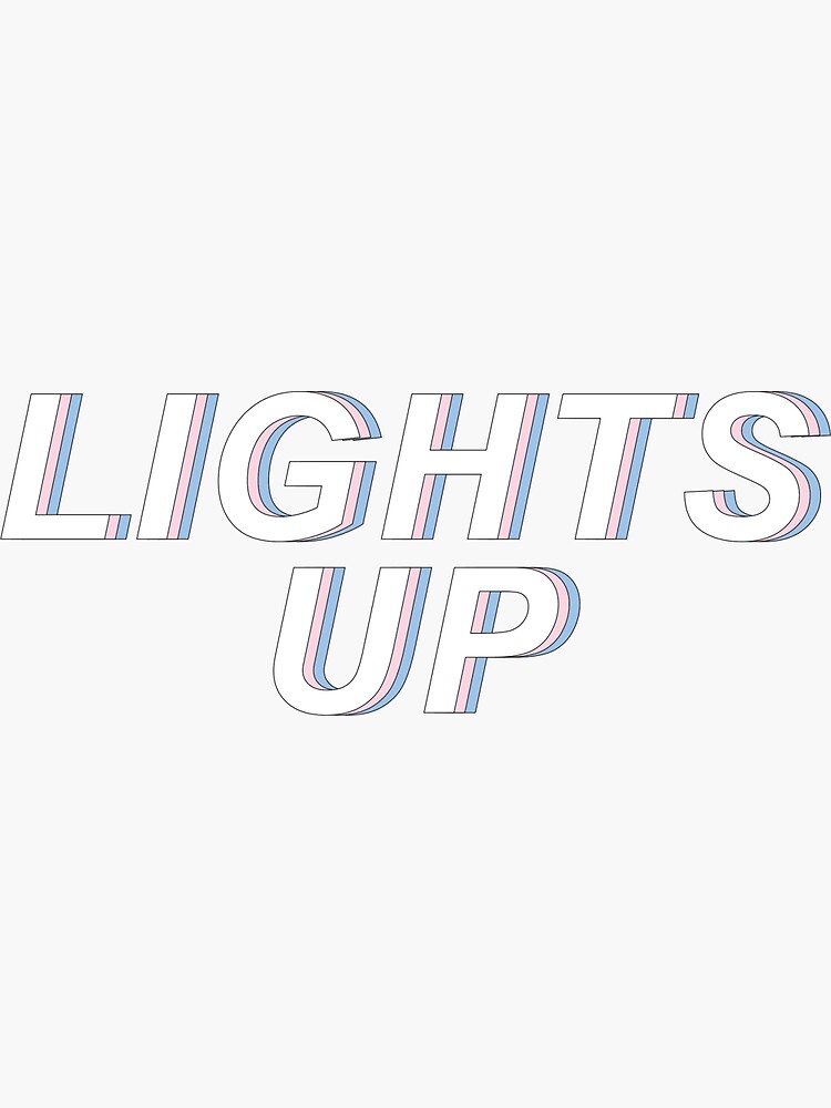 "lights up" Sticker by Redbubble
