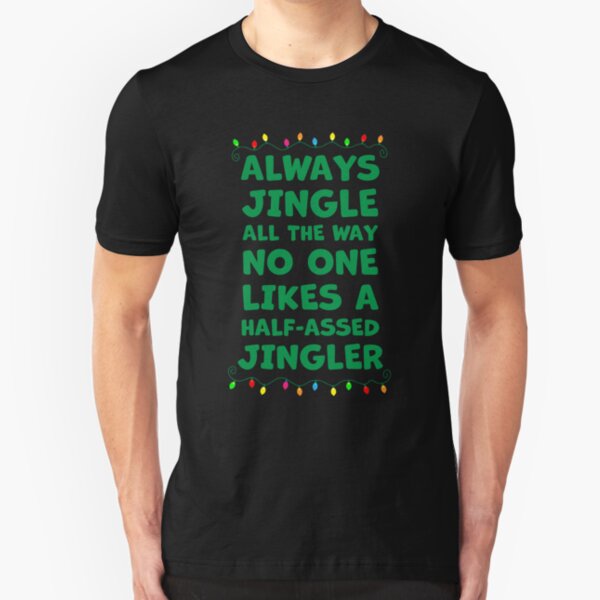 Download Free Jingle All The Way T Shirts Redbubble PSD Mockup Template