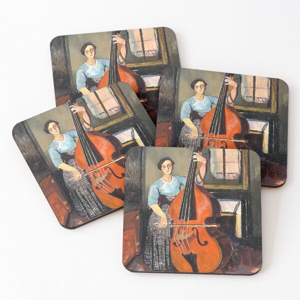 Item preview, HD. Woman with a Double Bass (1908), by Suzanne Valadon designed and sold by LORD  H.D..