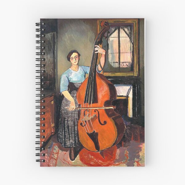 Item preview, HD. Woman with a Double Bass (1908), by Suzanne Valadon designed and sold by LORD  H.D..