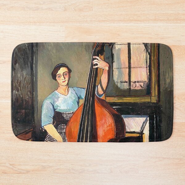 Item preview, HD. Woman with a Double Bass (1908), by Suzanne Valadon designed and sold by LORD  H.D..