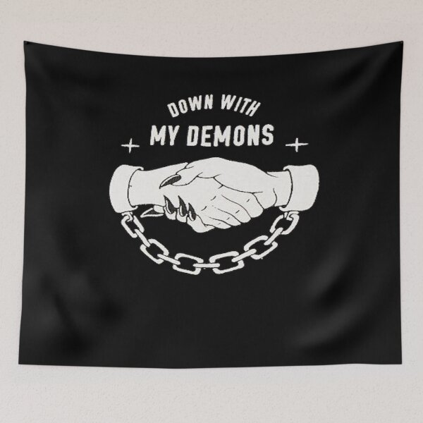 Item preview, Down with my demons - Euror design designed and sold by Gatsbird Design.