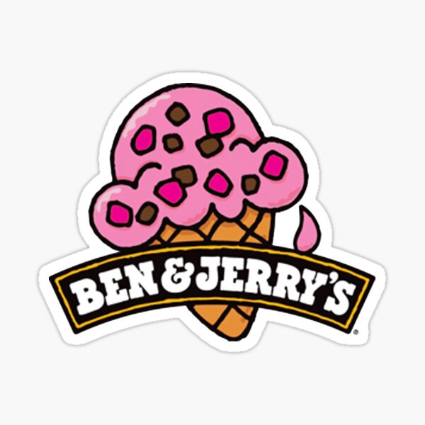 ben & jerrys Sticker