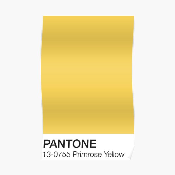 Pantone Primrose Yellow Poster