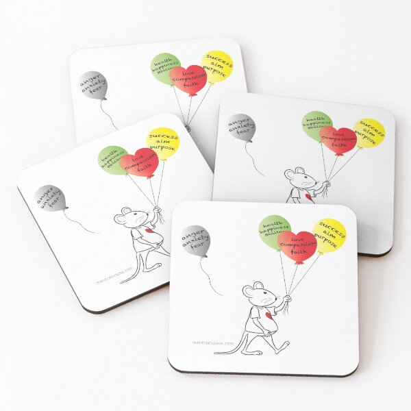Item preview, MantraMouse® Colored Balloons Cartoon designed and sold by Donna Martini.