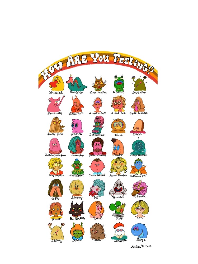 Thumbnail 4 of 4, A-Line Dress, feelings chart deluxe designed and sold by ambermccall.