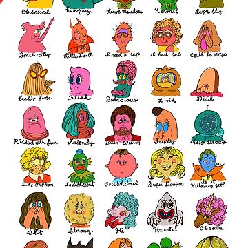 Artwork thumbnail, feelings chart deluxe by Amber McCall