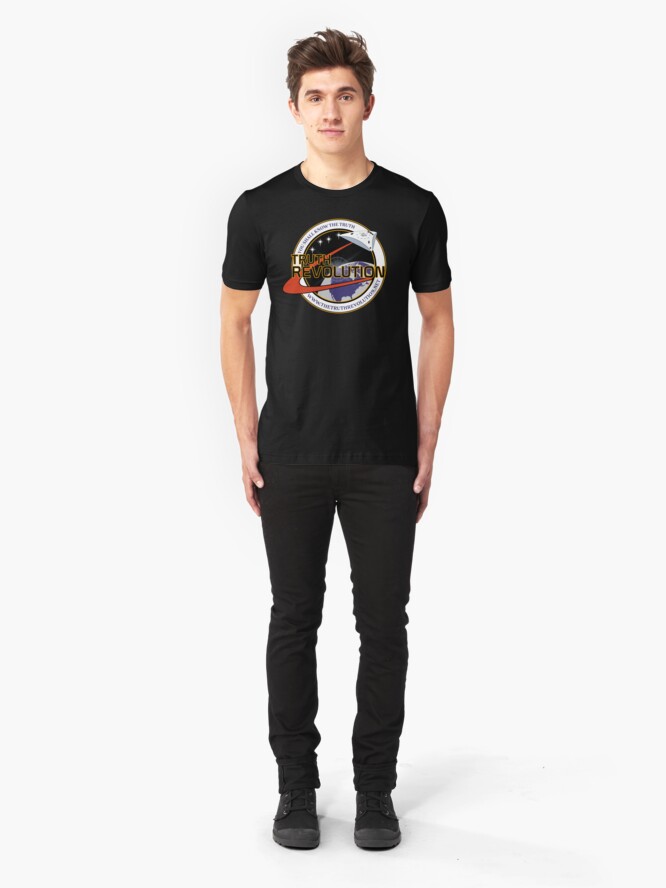 Alternate view of Truth Revolution Space Mission Logo 3 Slim Fit T-Shirt