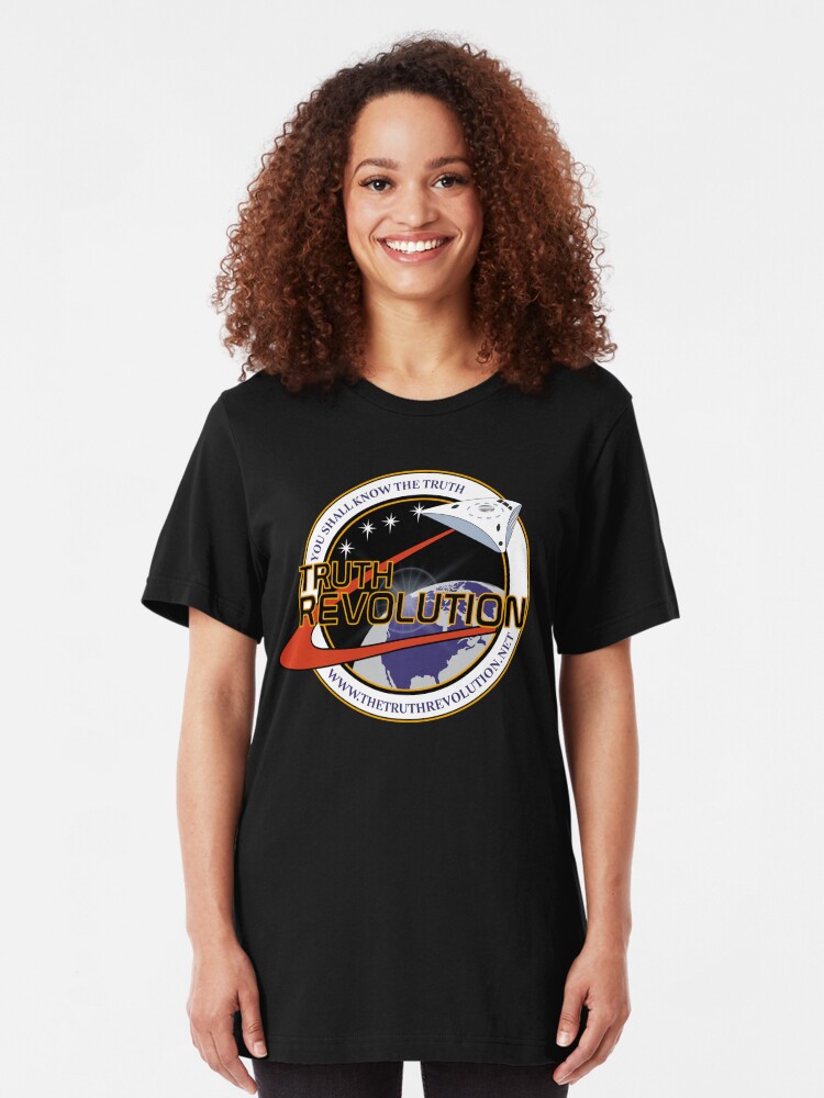 Alternate view of Truth Revolution Space Mission Logo 3 Slim Fit T-Shirt