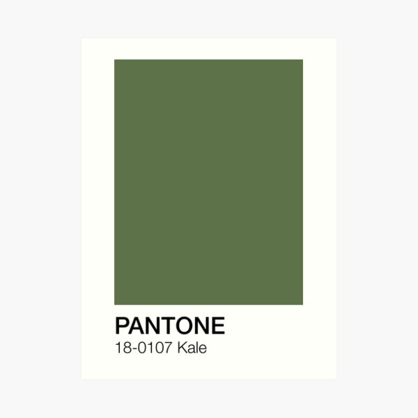 Pantone Kale Art Print