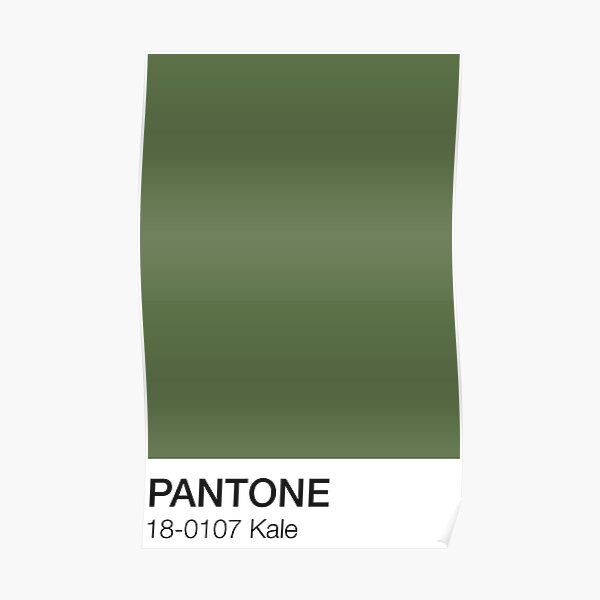 Pantone-Grünkohl Poster