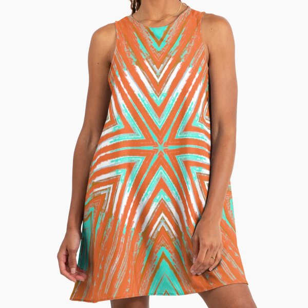 open lace back dress THLKLDKSZX Teal and Orange Flower Womens Summer Dresses,Casual Short Sleeve  Crew Neck Dress with Pockets for Ladies' Sundress at Amazon Women's  Clothing store main image 0