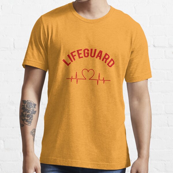 Lifeguard, Life guarding is in my Heartbeat, Coast Guard, Beach , Baywatch Essential T-Shirt