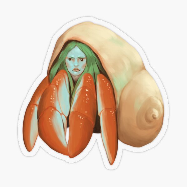 Feeling Crabby Transparent Sticker