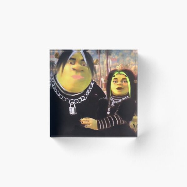 Eboy Shrek und Egirl Fiona Acrylblock