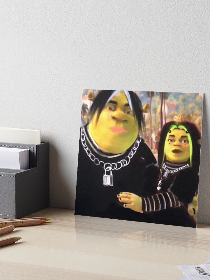 eboy shrek and egirl fiona Art Board Print for Sale by Alexis m