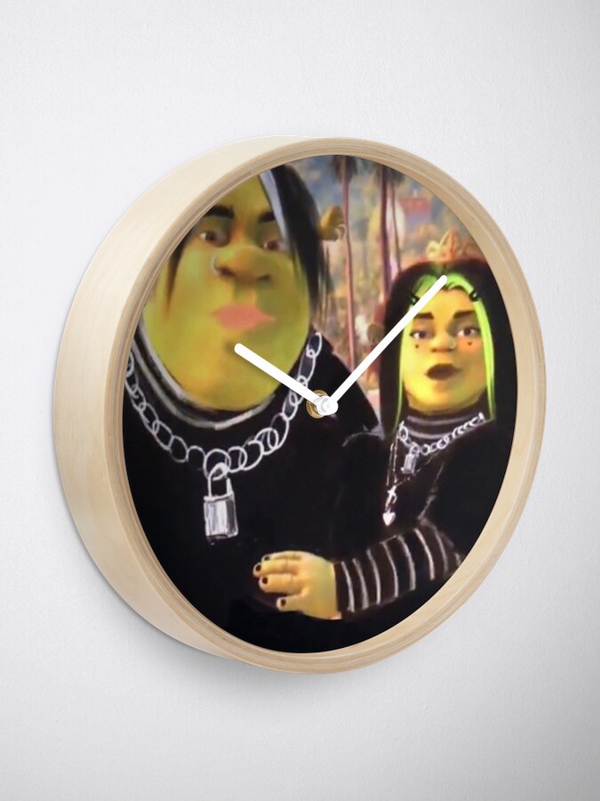 cook shrek  Clock for Sale by Alexis m