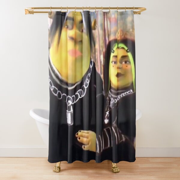 eboy shrek and egirl fiona Shower Curtain