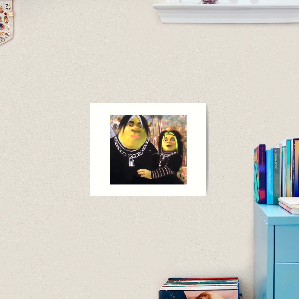 eboy shrek and egirl fiona Art Board Print for Sale by Alexis m