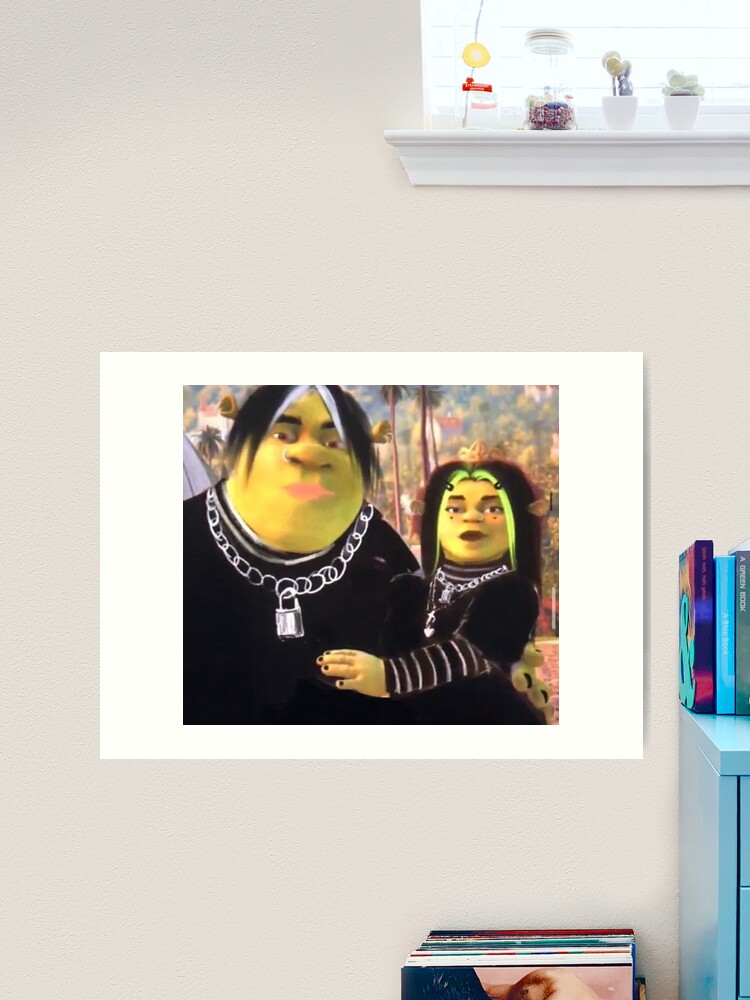 eboy shrek and egirl fiona Art Board Print for Sale by Alexis m