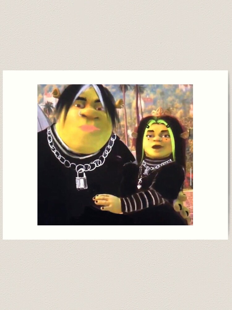 eboy shrek and egirl fiona Art Board Print for Sale by Alexis m