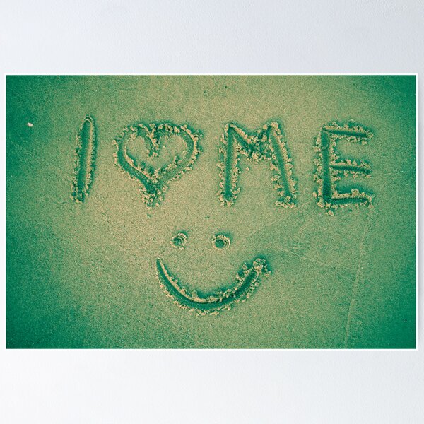 Artikelvorschau, I love me - written in the sand entworfen und verkauft von NicoleBPhotos.