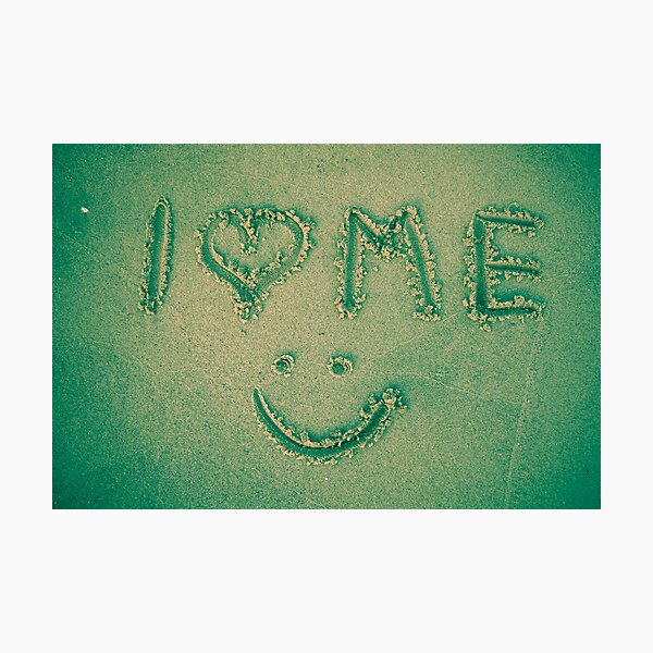 Artikelvorschau, I love me - written in the sand entworfen und verkauft von NicoleBPhotos.