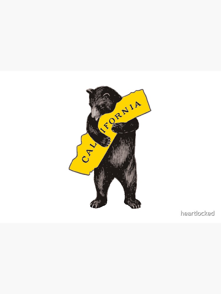 Vintage California Bear Hug Illustration by heartlocked