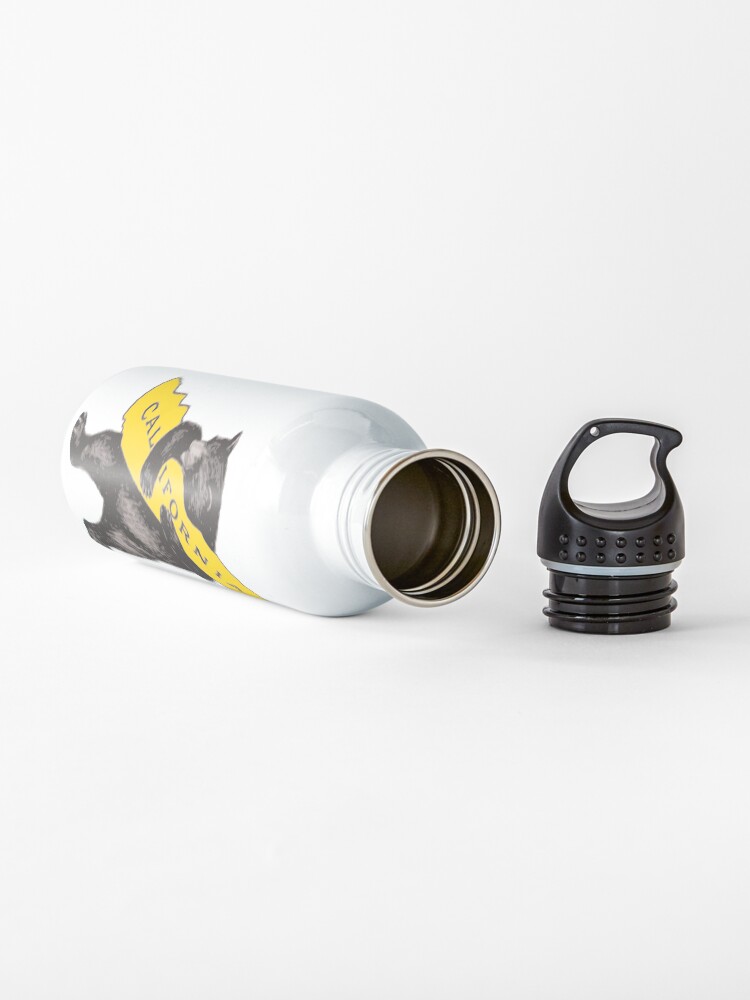 Alternate view of Vintage California Bear Hug Illustration Water Bottle