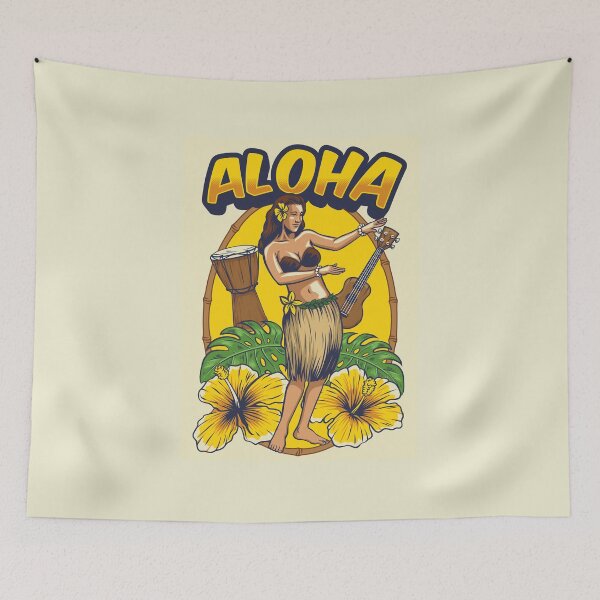 Item preview, Vintage Hawaiin hula dancer designed and sold by Alli Well.
