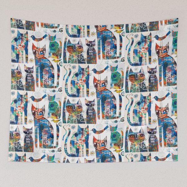 Item preview, Abstract cats designed and sold by Karin Zeller.