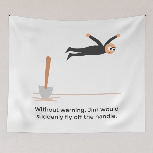 Item preview, Flying Off the Handle designed and sold by Jon Mardin.