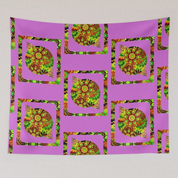 Item preview, Abstract psychedelic figure with generous geometric shapes. designed and sold by Ralek.