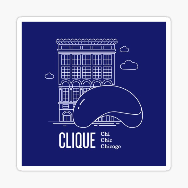 CLIQUE Chicago Sticker