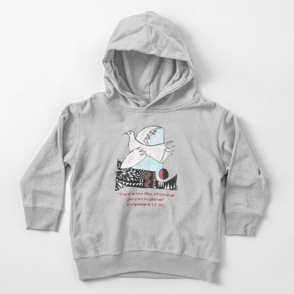 "There is the Sky, which is all peoples together" Euripides 412 BC Toddler Pullover Hoodie