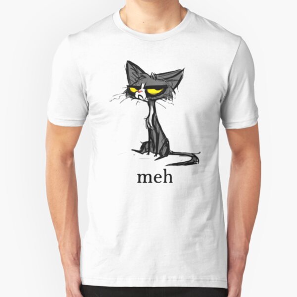 Siamese Cat Meh Slim Fit T-Shirt