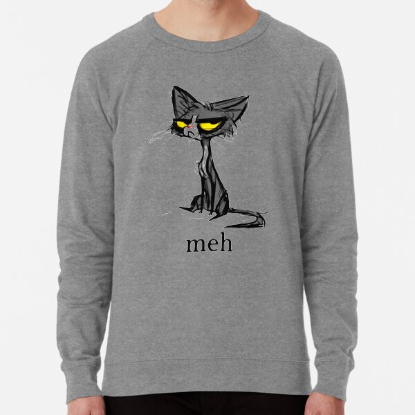 Siamese Cat Meh Lightweight Sweatshirt