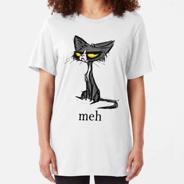 Siamese Cat Meh Slim Fit T-Shirt