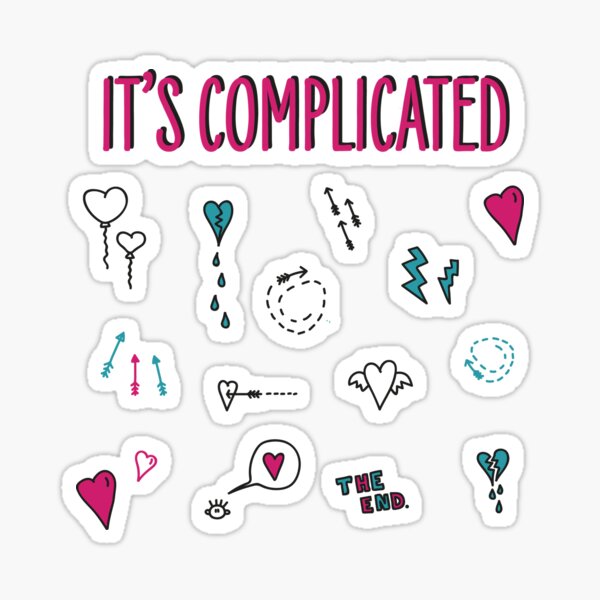 feelings exposed - doodle print with love Sticker