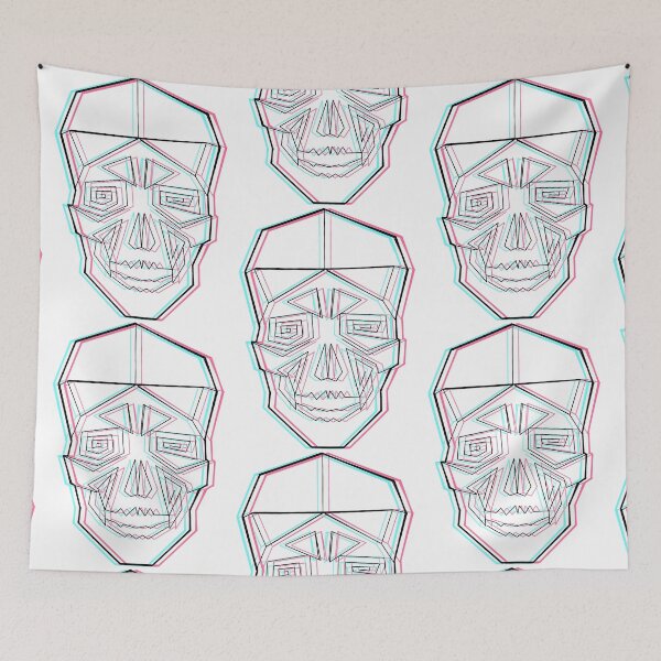 Item preview, Lined Skull - Colour designed and sold by question.