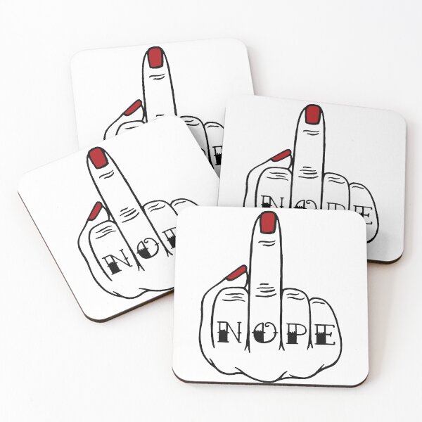 Item preview, NOPE Knuckle Tattoo designed and sold by Odd-One-Out.