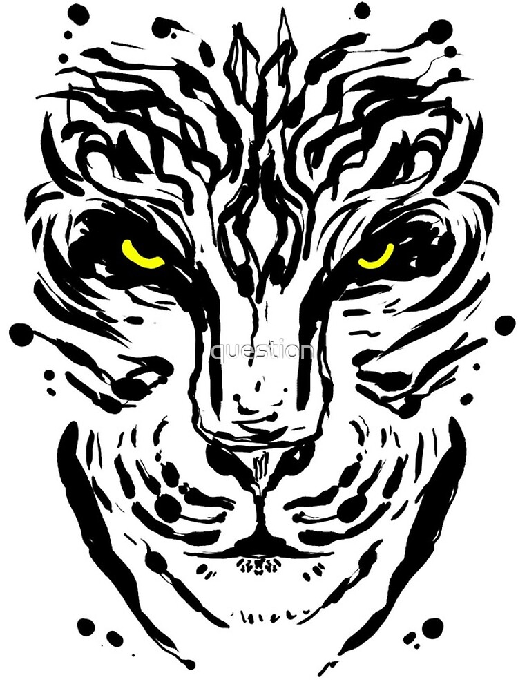 Thumbnail 4 of 4, iPhone Case, Tiger Ink designed and sold by question.