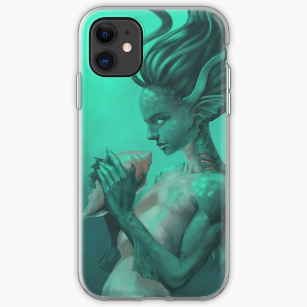 Mermaid with Shell iPhone Soft Case