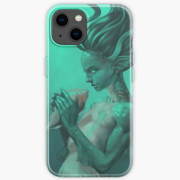 Mermaid with Shell  iPhone Soft Case