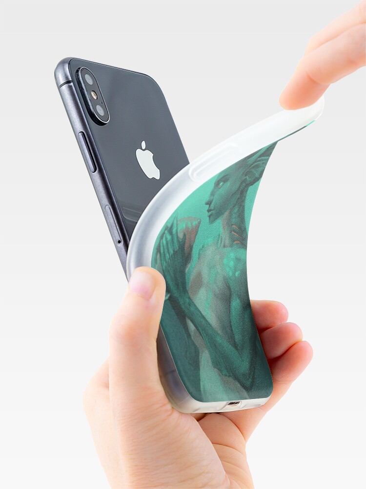 Alternate view of Mermaid with Shell | Digital Illustration iPhone Case & Cover