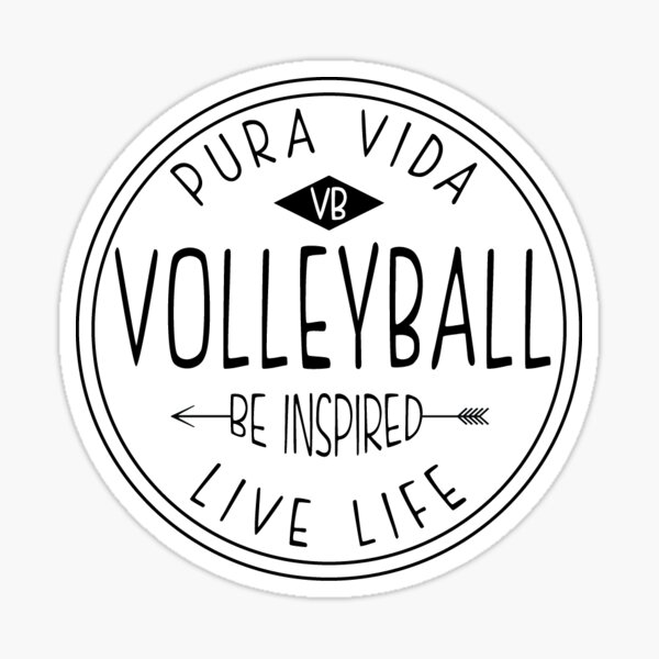 Volleyball Life Stickers Redbubble