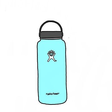 Teal/Turquoise Hydro Flask Greeting Card for Sale by laylacreates